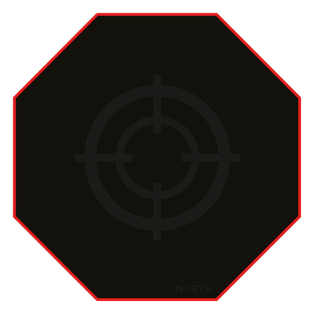 NORTH Floor Pad Pro Gaming 100x100 Red/Black