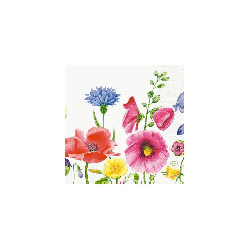 Duni Servett DUNI Flowy 3-lags 33x33cm 50/fp