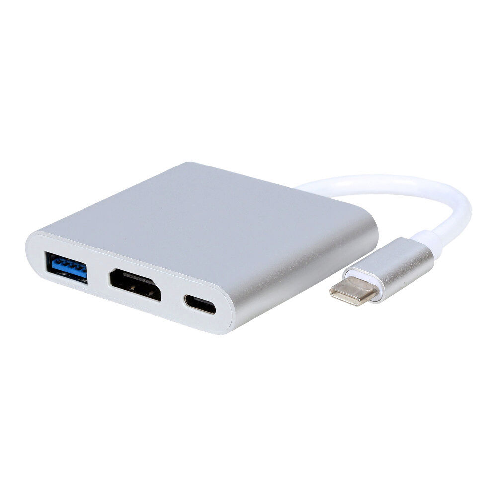 Gembird Gembird A-CM-HDMIF-02-SV - dockningsstation - USB-C 3.1 / Thunderbolt 3 - HDMI