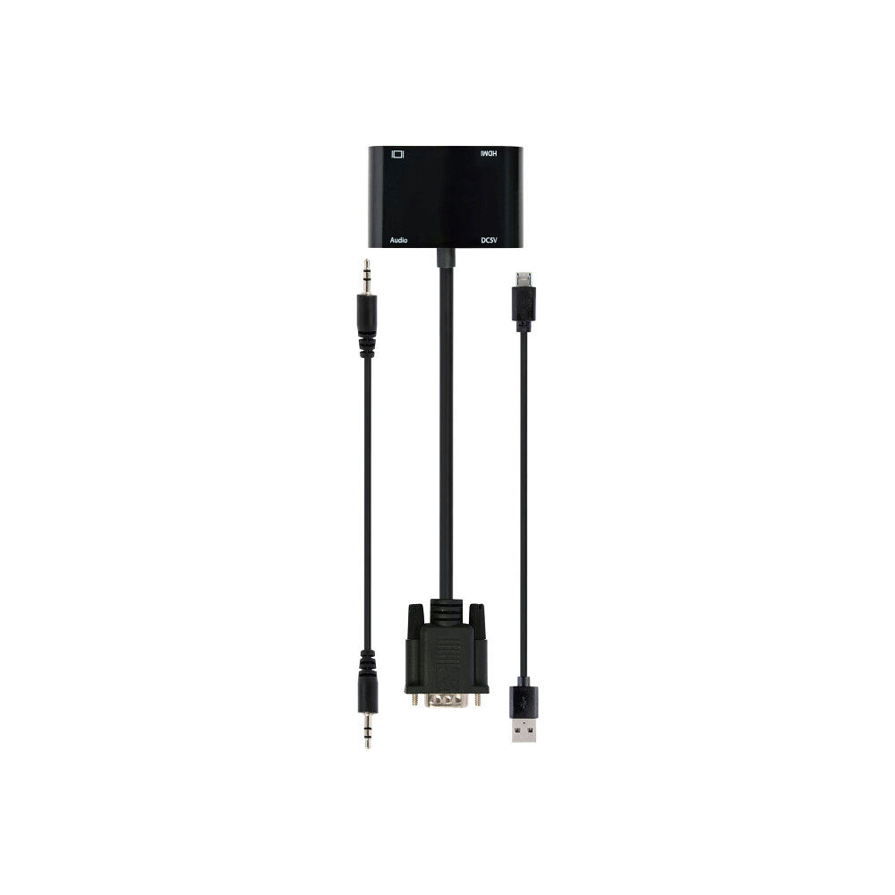 Gembird Cablexpert videokort - HDMI/VGA/ljud - 15 cm