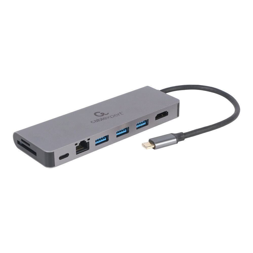 Gembird Cablexpert A-CM-COMBO5-05 - dockningsstation - USB-C 3.1 - HDMI - 1GbE