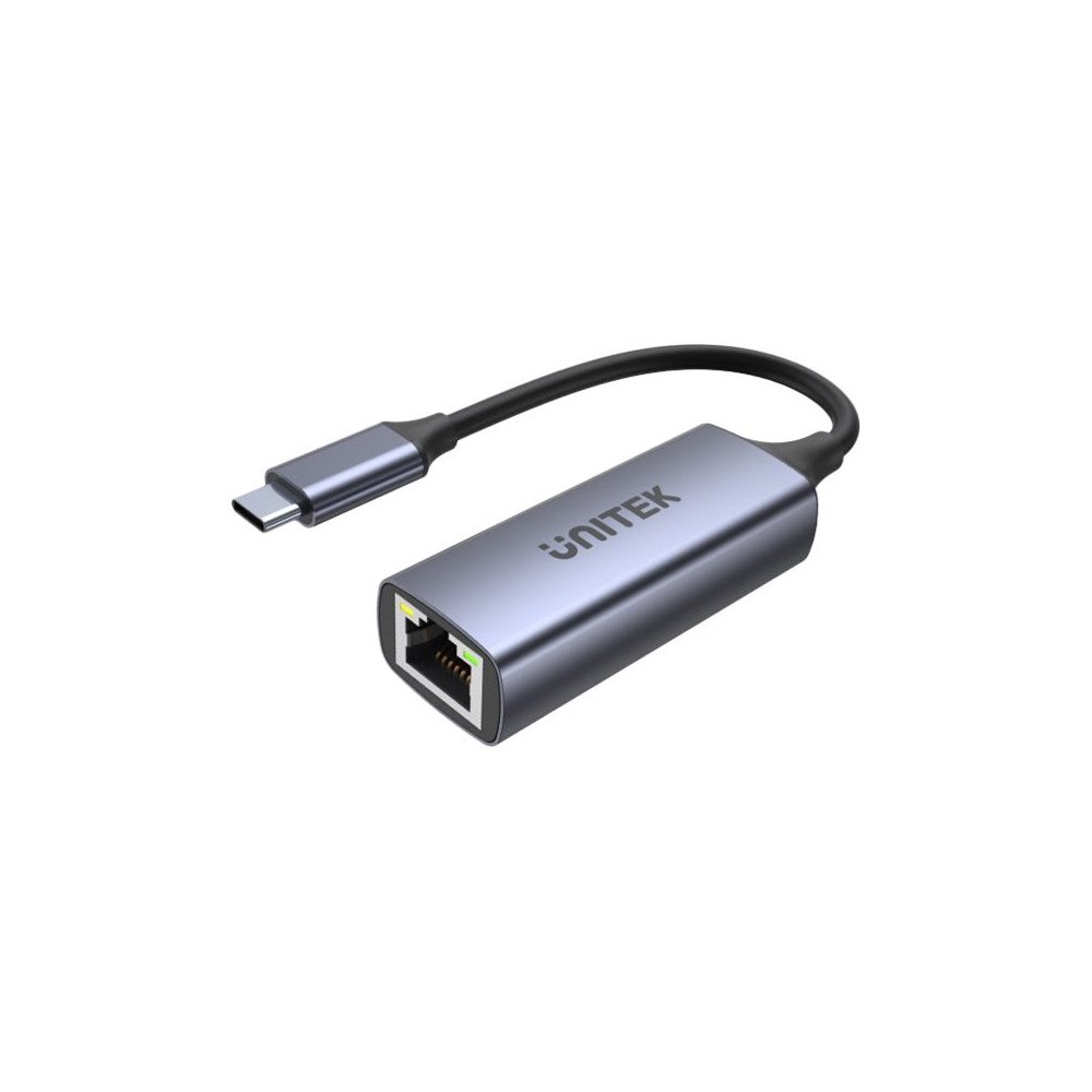 UNITEK Unitek U1323A - nätverksadapter - USB 3.0 - Gigabit Ethernet x 1 + USB-C (endast ström) x 1