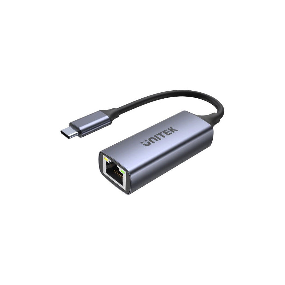 UNITEK Unitek U1323A - nätverksadapter - USB 3.0 - Gigabit Ethernet x 1 + USB-C (endast ström) x 1