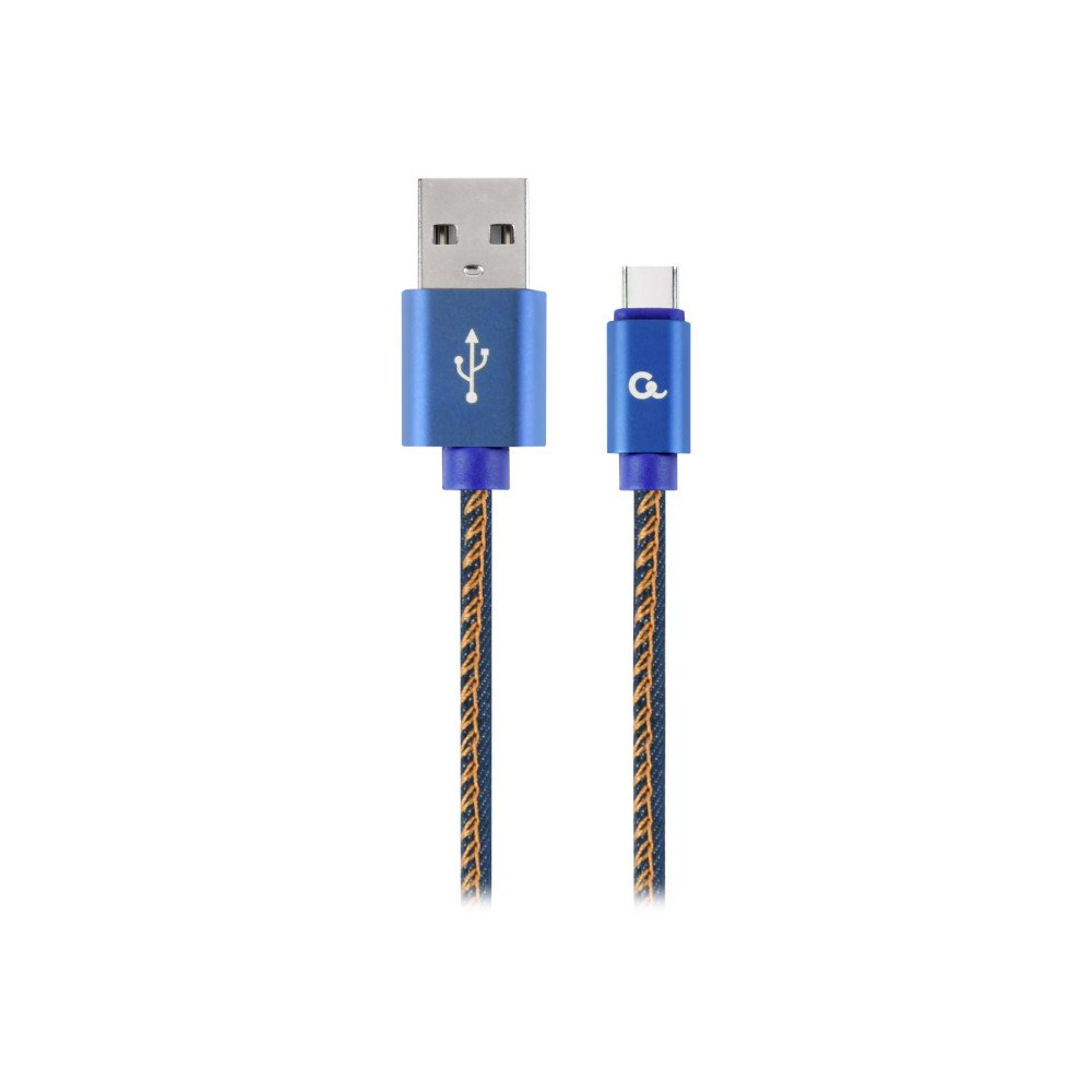 Gembird Cablexpert Premium jeans (denim) - USB typ C-kabel - USB-C till USB - 1 m
