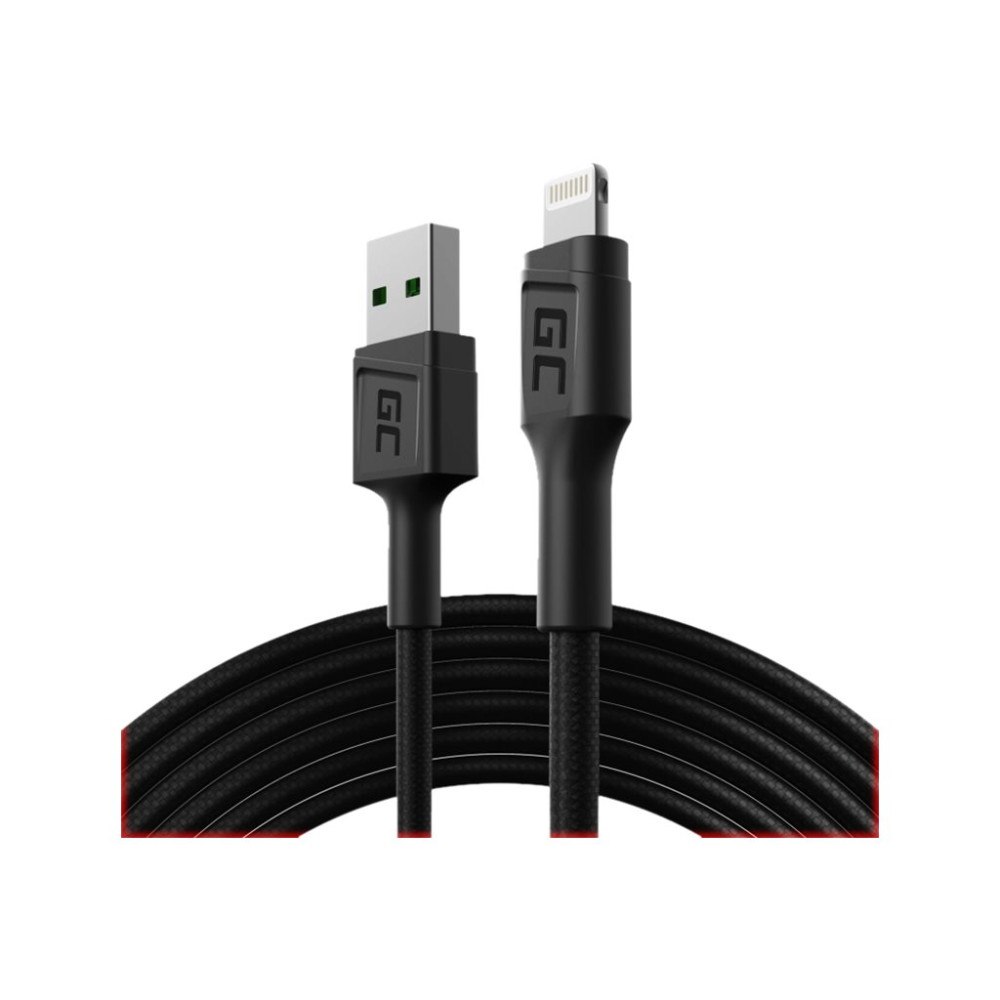 Green Cell Green Cell GC PowerStream - Lightning-kabel - Lightning / USB - 1.2 m
