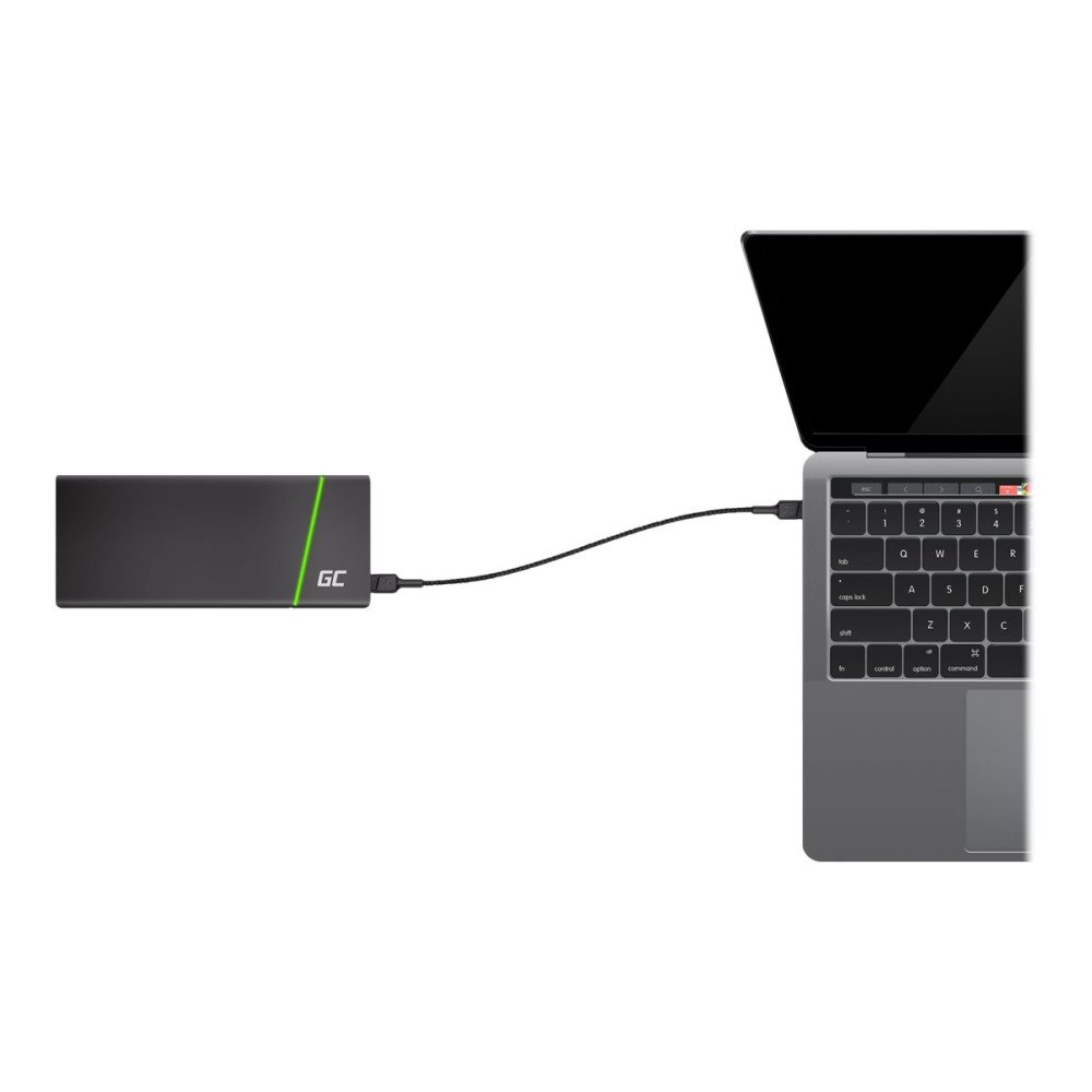 Green Cell Green Cell PowerStream - USB typ C-kabel - USB-C till USB-C - 1.2 m