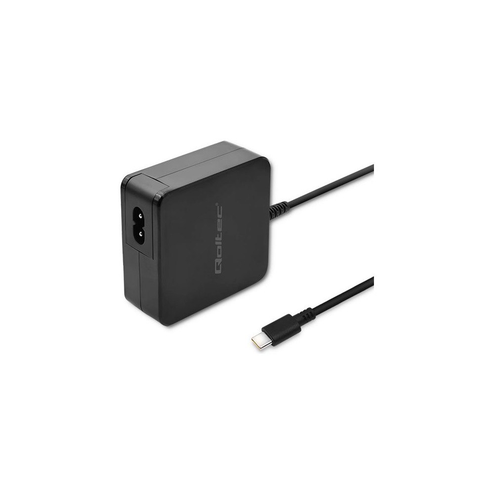 Qoltec Qoltec - USB-C strömadapter - 2-3,25A, 5-20,3V, PD, USB typ C - 65 Watt
