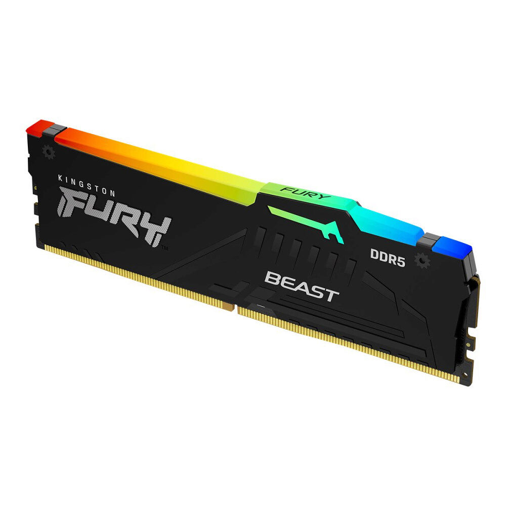 Kingston Kingston FURY Beast RGB - DDR5 - sats - 64 GB: 2 x 32 GB - DIMM 288-pin / PC5-48000 - ej buffrad