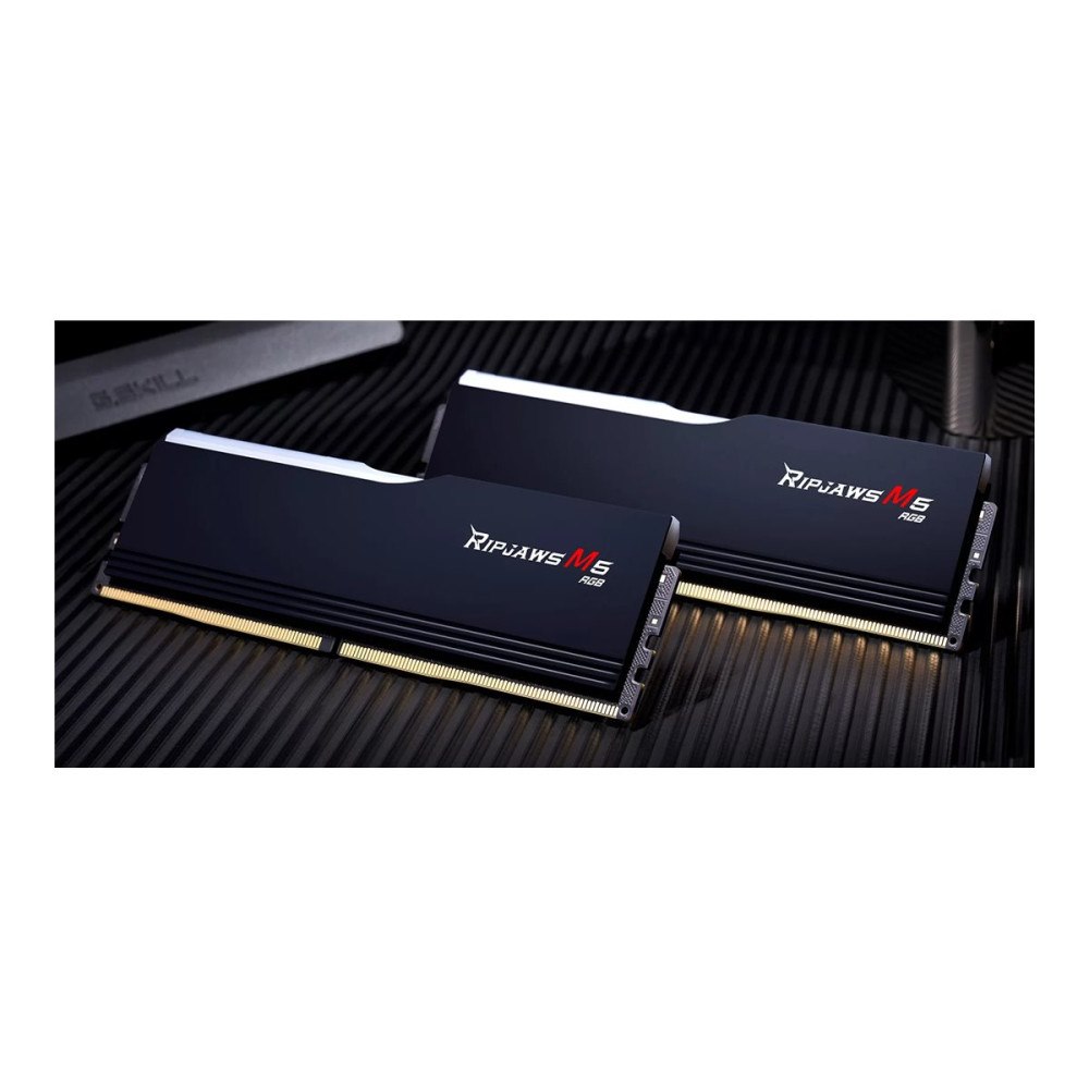 G.Skill G.Skill Ripjaws M5 RGB F5-6400J3239G16GX2-RM5RK - DDR5 - sats - 32 GB: 2 x 16 GB - DIMM 288-pin / PC5-25600 - ej buffrad