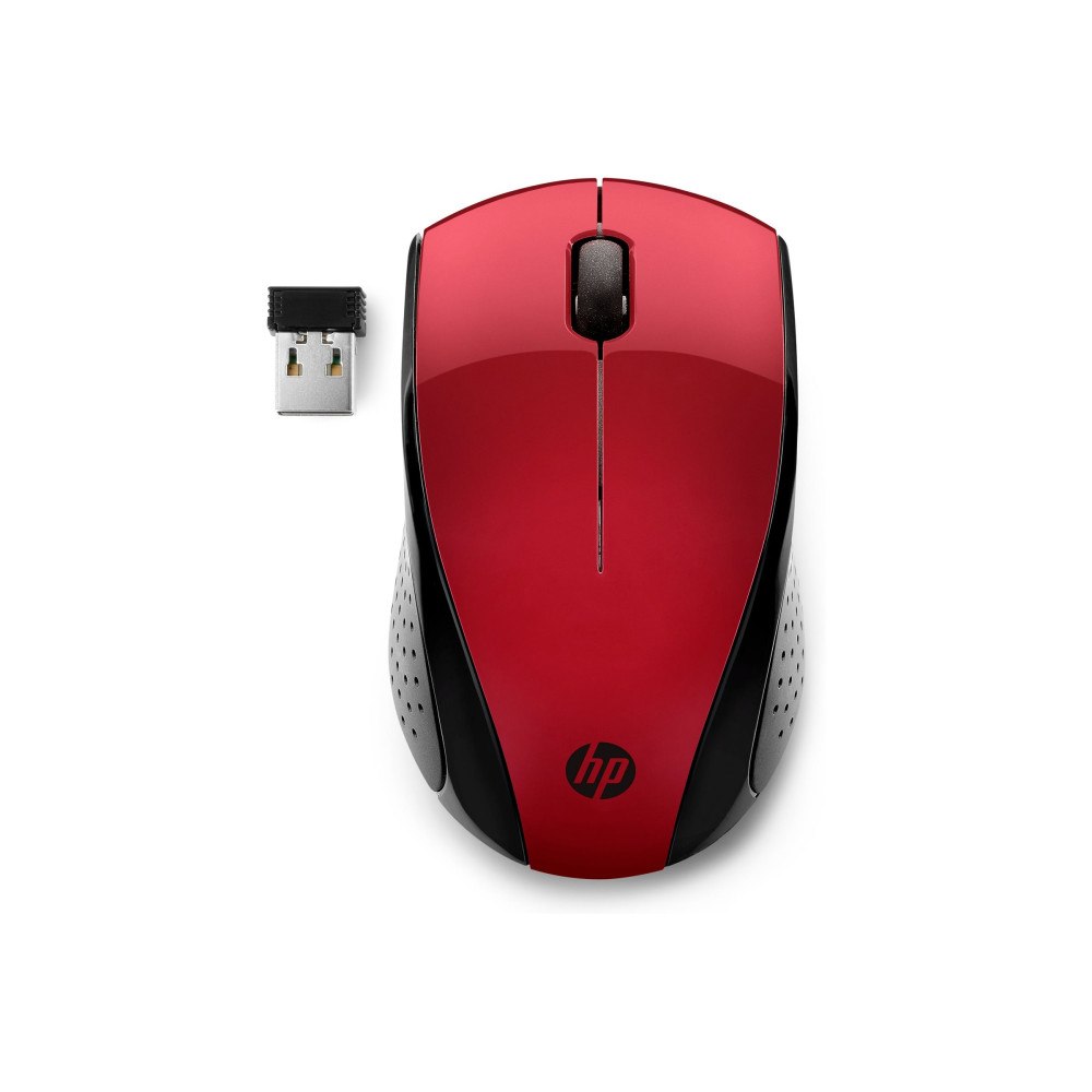 Hewlett-Packard HP 220 - mus - 2.4 GHz - solnedgångsröd