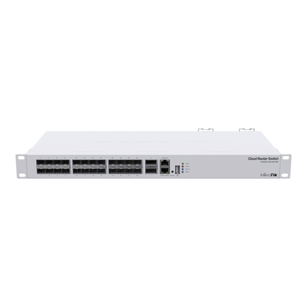 MikroTik MikroTik Cloud Router Switch CRS326-24S+2Q+RM - switch - 26 portar - Administrerad - rackmonterbar