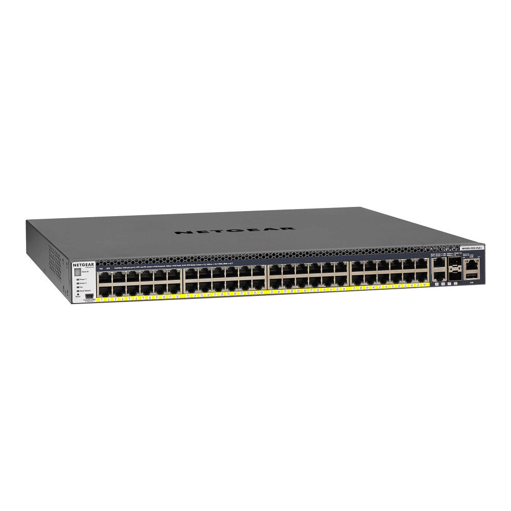 Netgear NETGEAR M4300-52G-PoE+ - switch - 52 portar - Administrerad - rackmonterbar