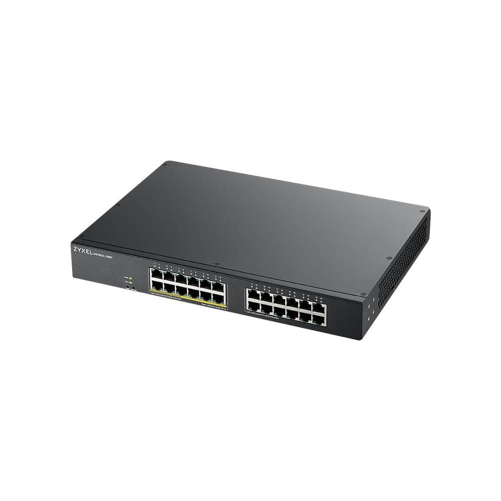 ZyXEL Zyxel GS1900-24EP - switch - 24 portar - smart - rackmonterbar