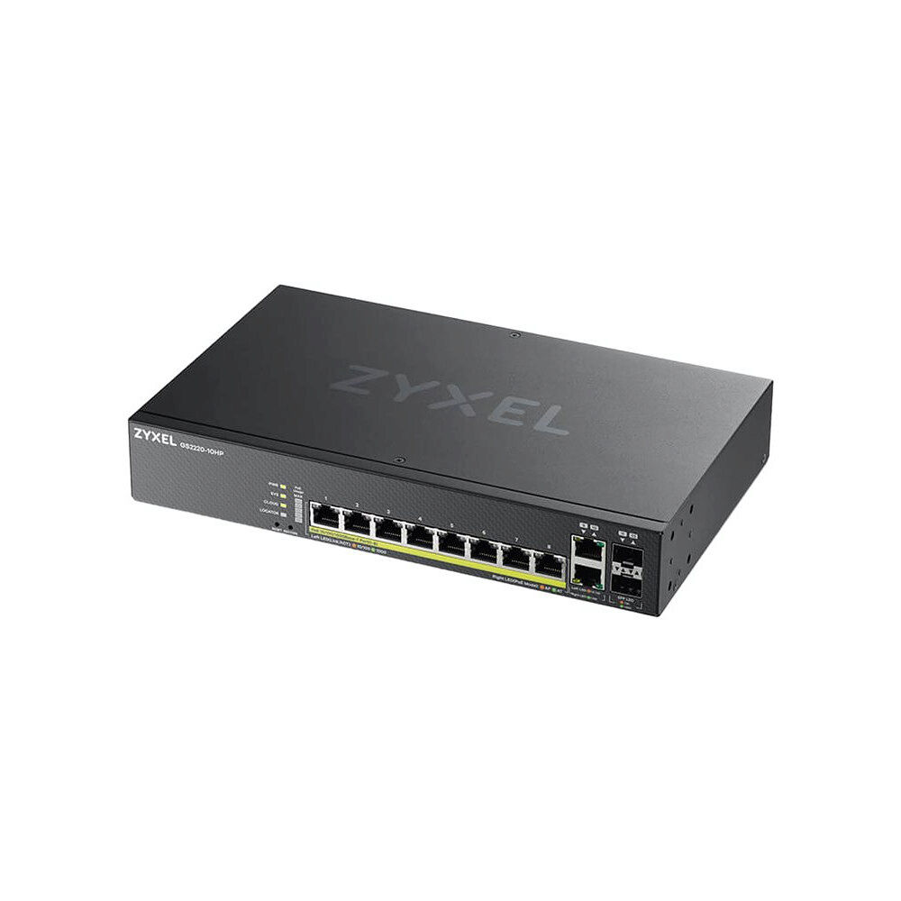 ZyXEL Zyxel GS2220-10HP - switch - 8 portar - Administrerad - rackmonterbar