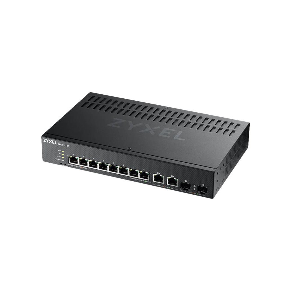 ZyXEL Zyxel GS2220-10 - switch - 8 portar - Administrerad - rackmonterbar