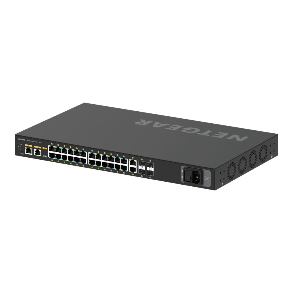 Netgear NETGEAR AV Line M4250-26G4F-PoE+ - switch - 24 portar - Administrerad - rackmonterbar