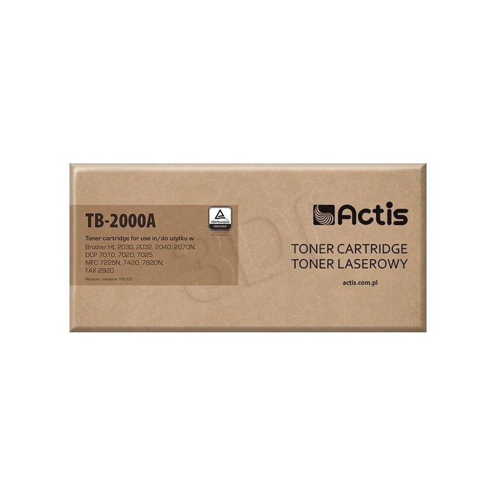 ACTIS Actis TB-2000A - svart - kompatibel - tonerkassett (alternativ för: Brother TN2000, Brother TN2005)