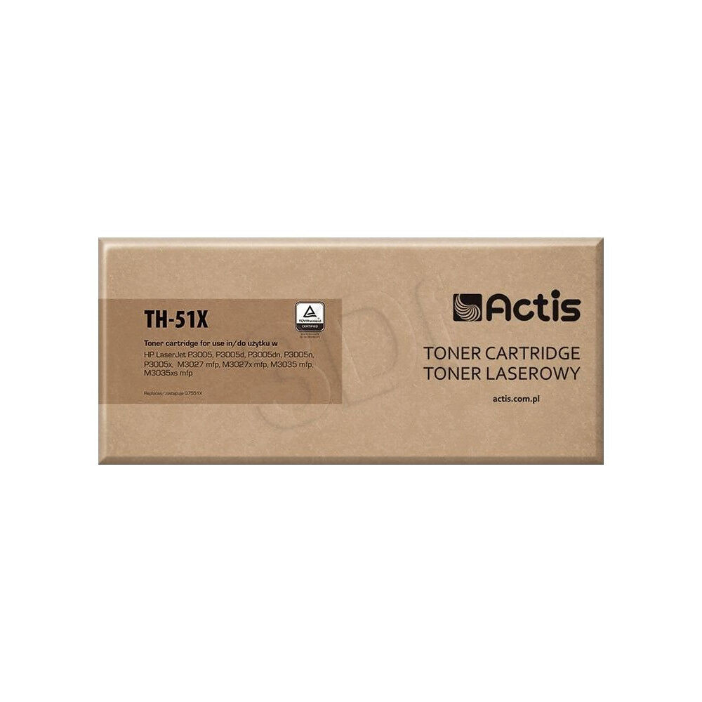 ACTIS Actis TH-51X - svart - kompatibel - tonerkassett (alternativ för: HP 51X, HP Q7551X)