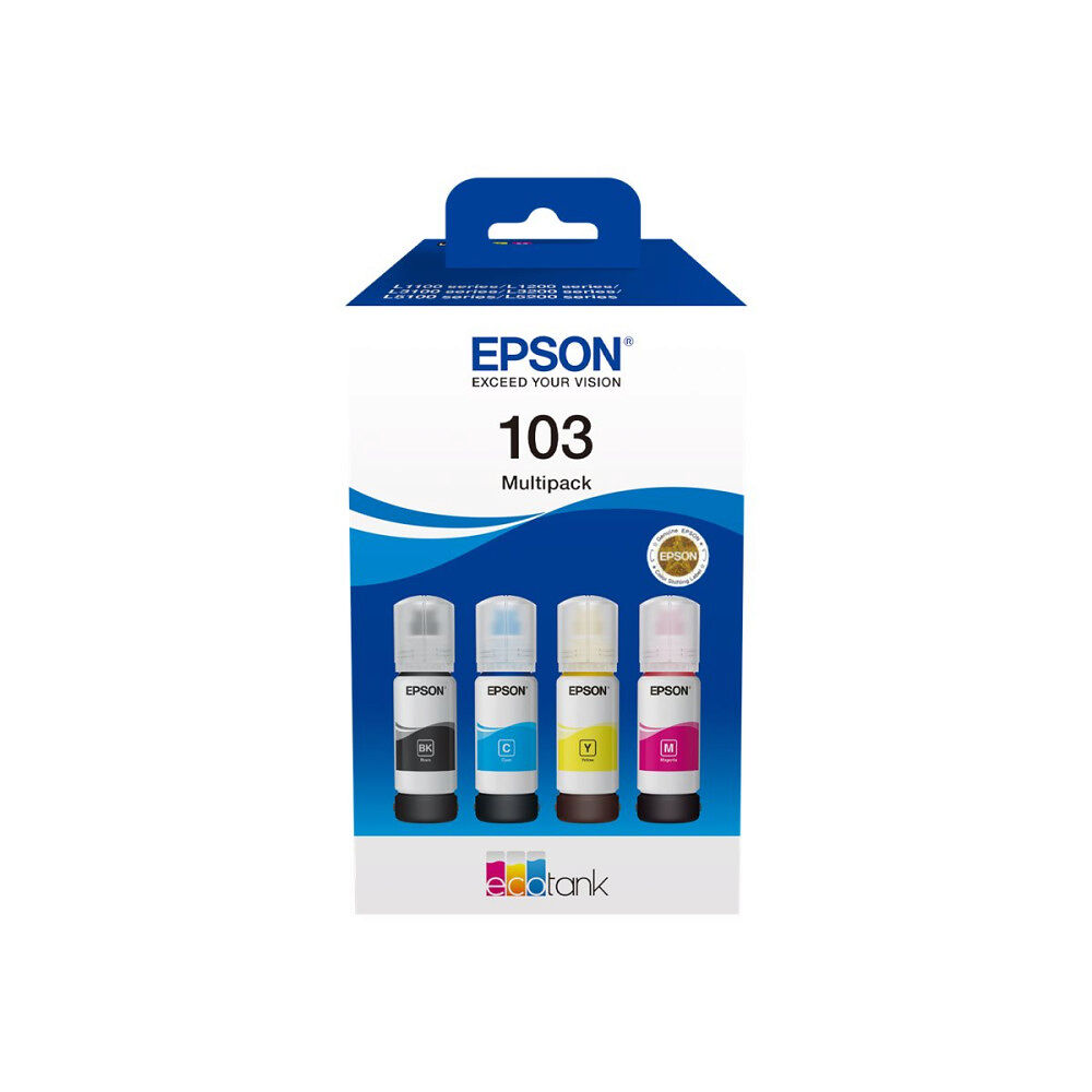 EPSON Epson 103 Multipack - 4-pack - svart, cyan, magenta, gul - original - påfyllnadsbläck