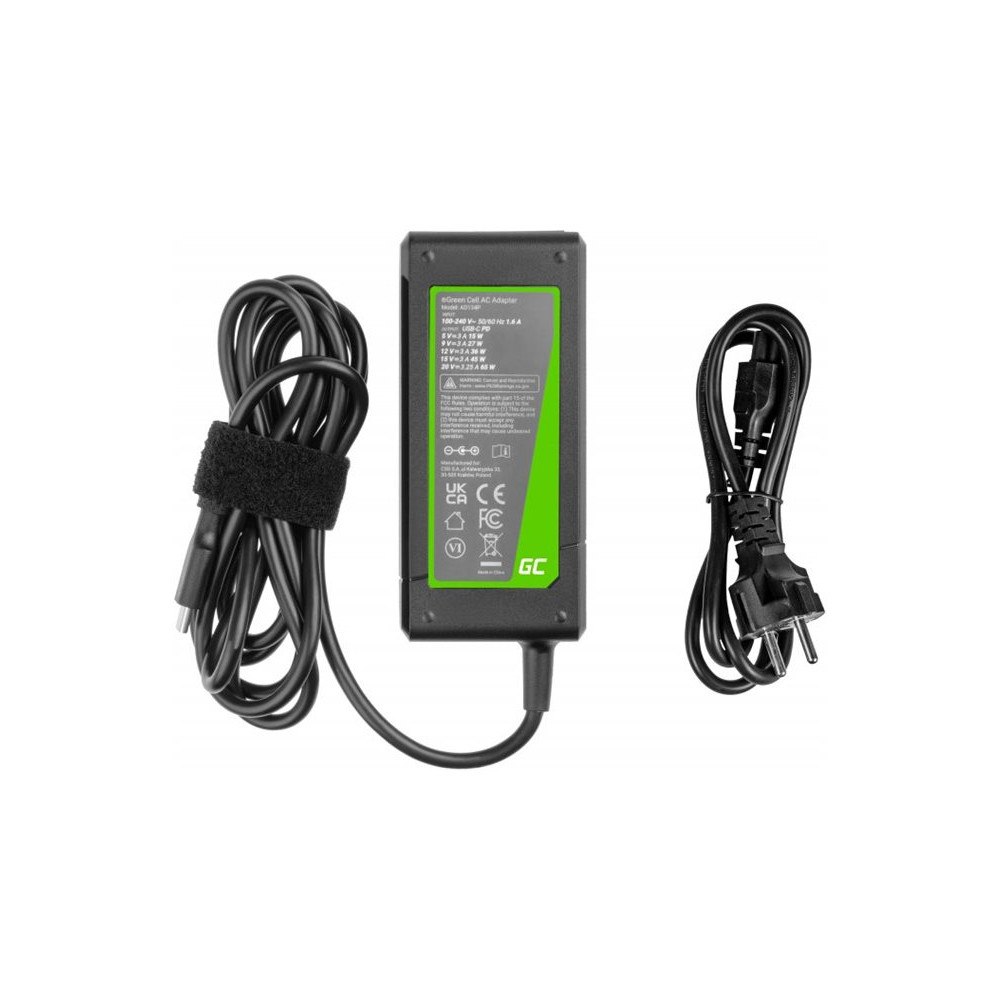 Green Cell Green Cell PRO - strömadapter - USB-C - 65 Watt
