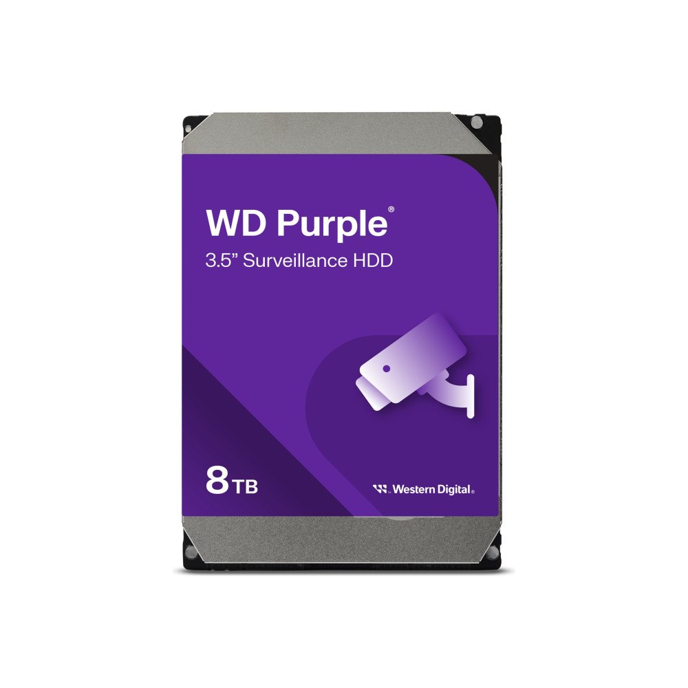 WD WD Purple WD85PURZ - hårddisk - 8 TB - SATA 6Gb/s