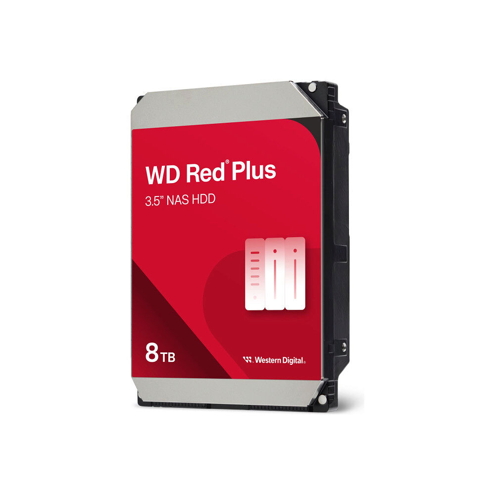 WD WD Red Plus WD80EFPX - hårddisk - 8 TB - SATA 6Gb/s