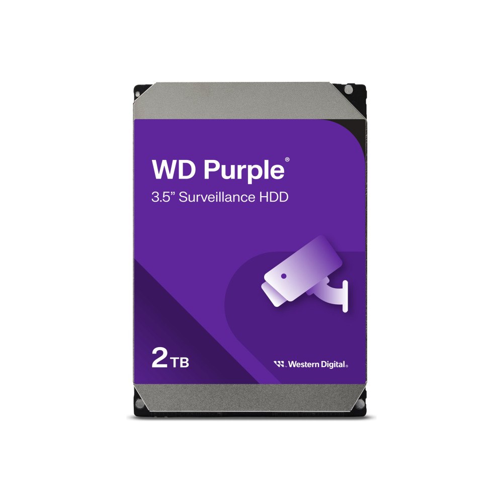 WD WD Purple Surveillance WD23PURZ - hårddisk - 2 TB - SATA 6Gb/s