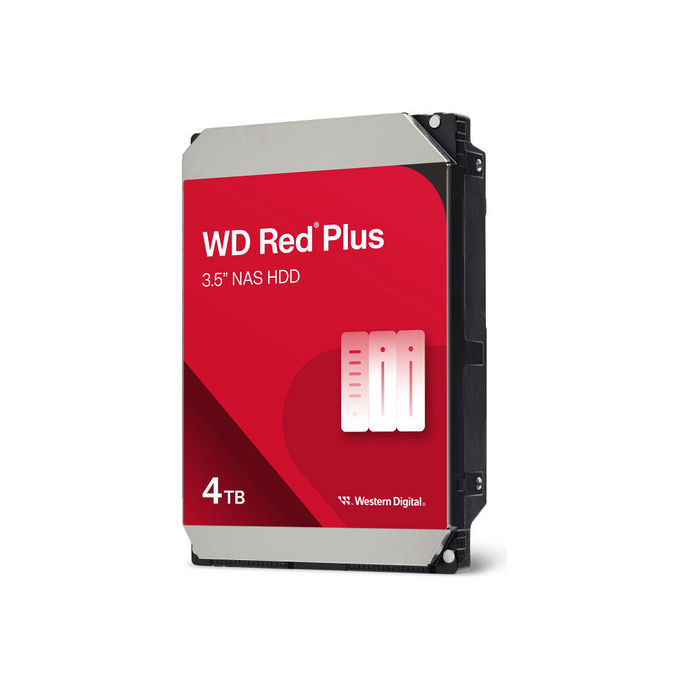 WD WD Red Plus WD40EFPX - hårddisk - 4 TB - SATA 6Gb/s