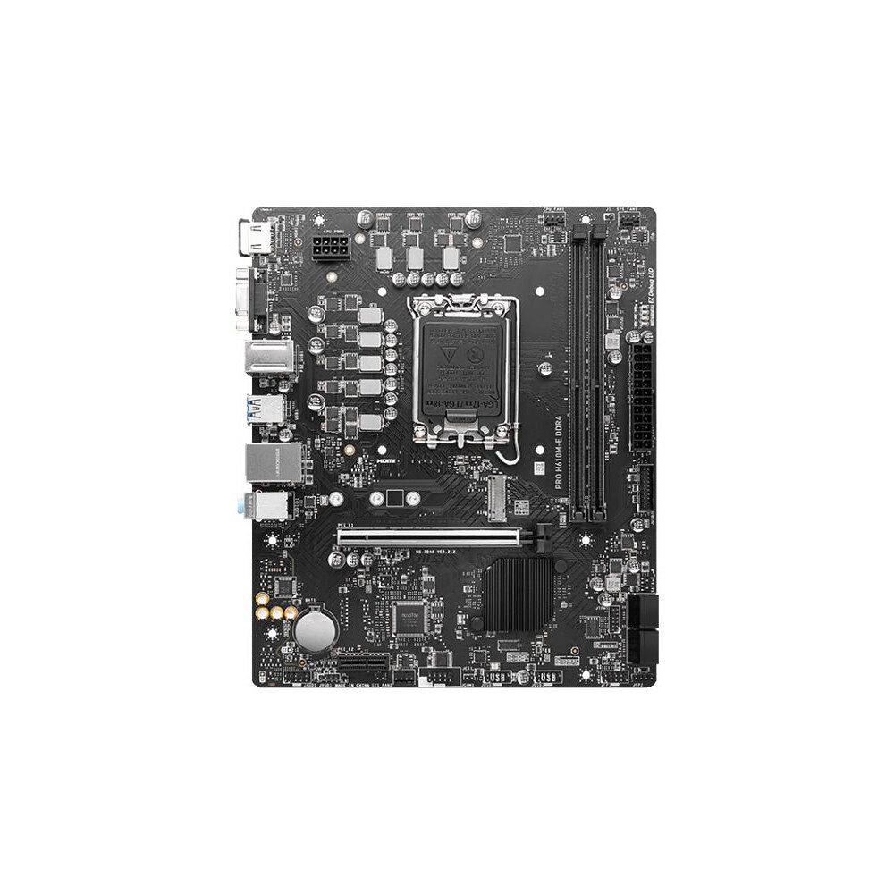 MSI MSI PRO H610M-E DDR4 - moderkort - micro ATX - LGA1700-uttag - H610