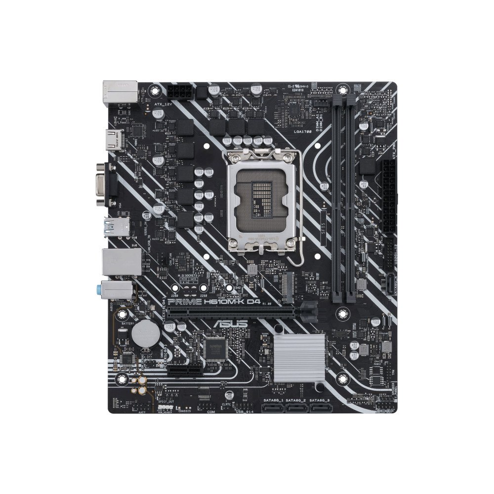 ASUS ASUS PRIME H610M-K D4 - moderkort - micro ATX - LGA1700-uttag - H610