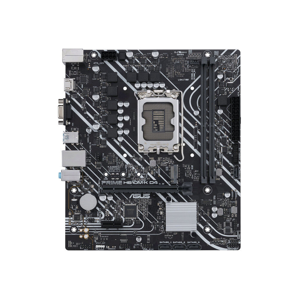 ASUS ASUS PRIME H610M-K D4 - moderkort - micro ATX - LGA1700-uttag - H610