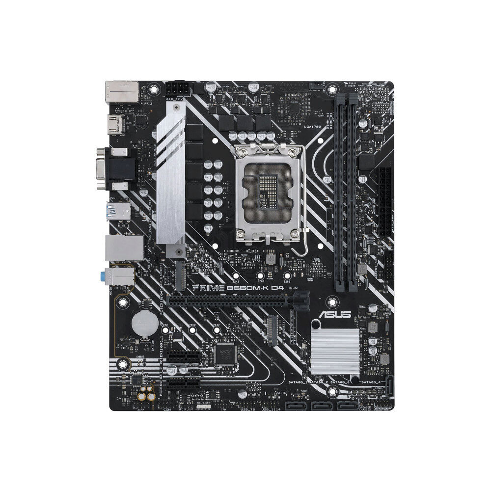 ASUS ASUS PRIME B660M-K D4 - moderkort - micro ATX - LGA1700-uttag - B660