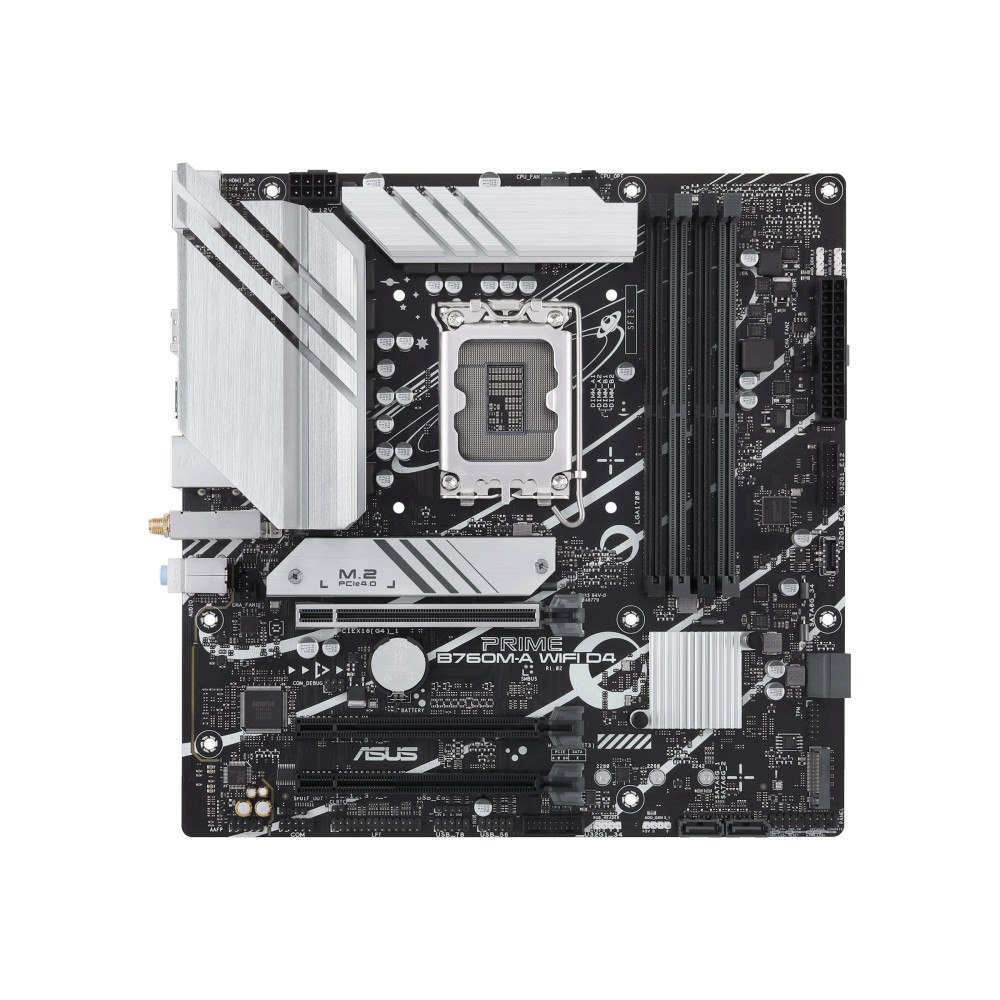 ASUS ASUS PRIME B760M-A WIFI D4 - moderkort - micro ATX - LGA1700-uttag - B760