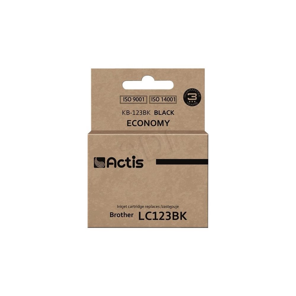 ACTIS Actis KB-123BK - kompatibel - bläckpatron (alternativ för: Brother LC-123BK)