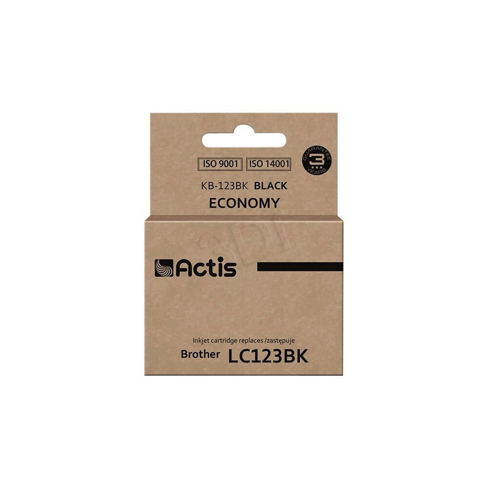 ACTIS Actis KB-123BK - kompatibel - bläckpatron (alternativ för: Brother LC-123BK)