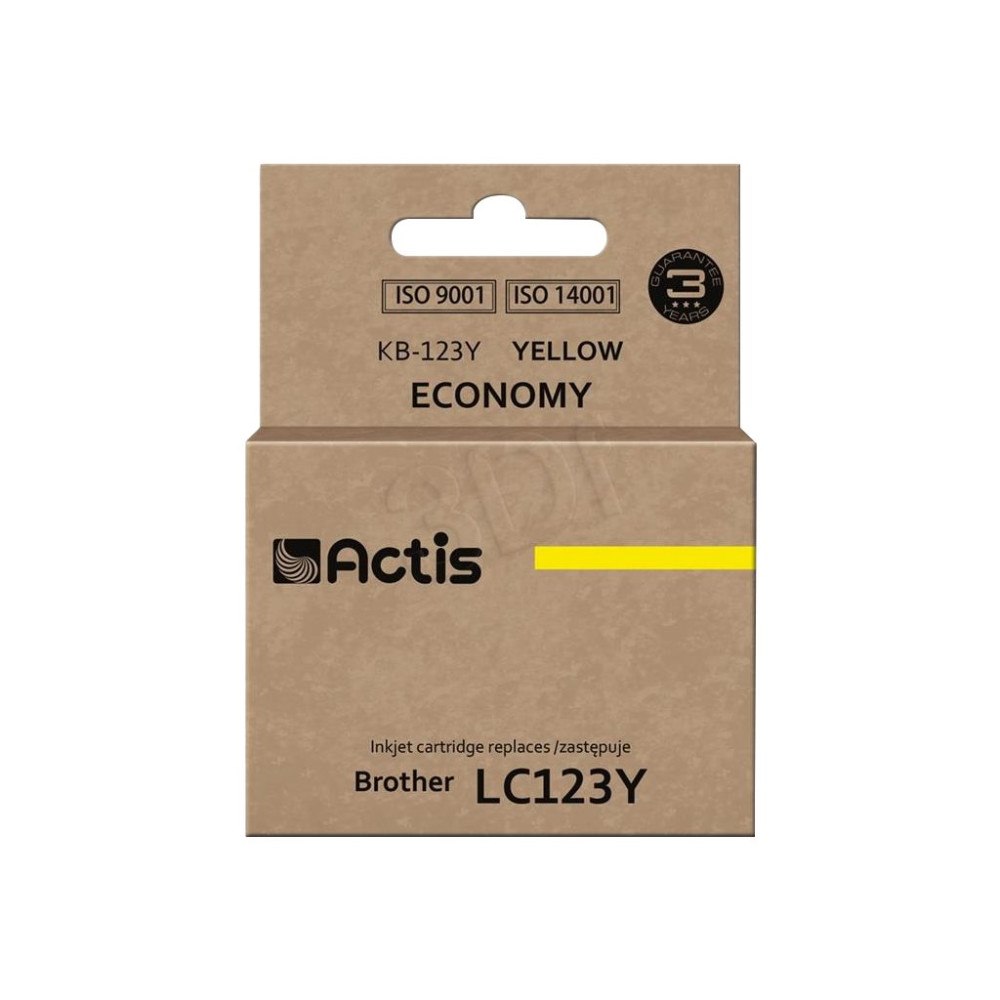 ACTIS Actis standard KB-123Y - gul - kompatibel - bläckpatron (alternativ för: Brother LC121Y, Brother LC123Y)