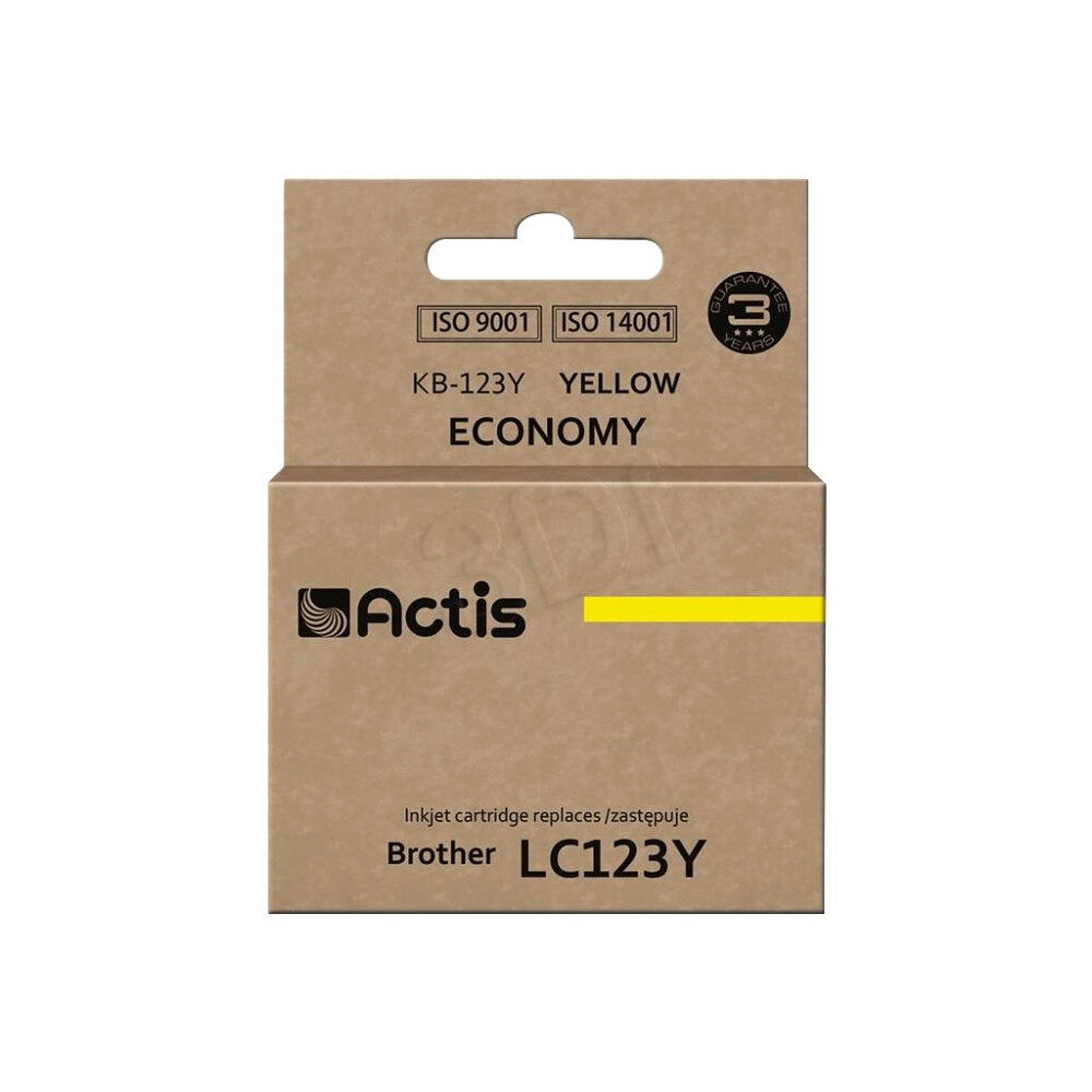 ACTIS Actis standard KB-123Y - gul - kompatibel - bläckpatron (alternativ för: Brother LC121Y, Brother LC123Y)