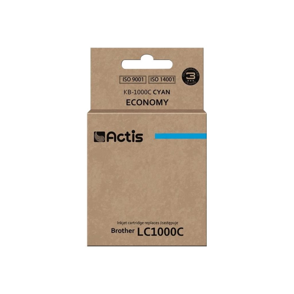 ACTIS Actis standard KB-1000C - cyan - kompatibel - bläckpatron (alternativ för: Brother LC1000C, Brother LC970C)