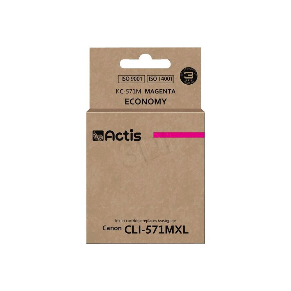 ACTIS Actis standard KC-571M - magenta - kompatibel - bläckpatron (alternativ för: Canon CLI-571M, Canon CLI-571MXL)