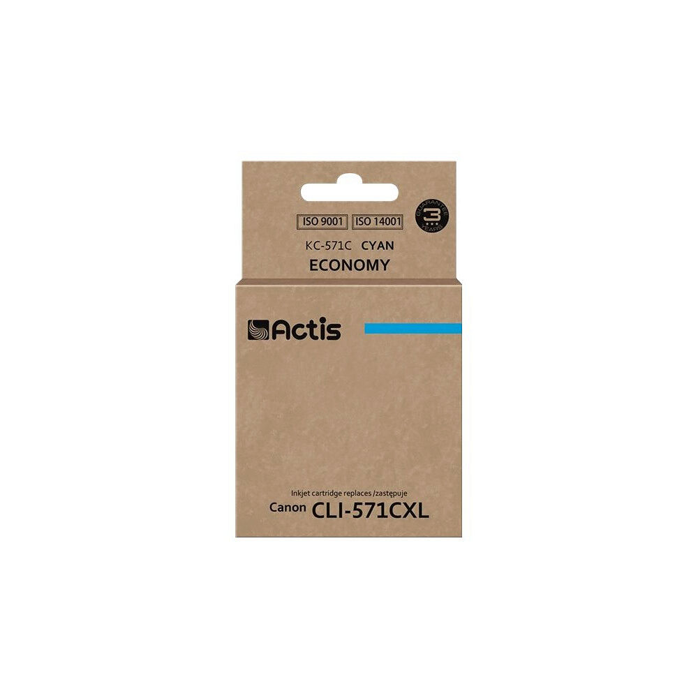 ACTIS Actis standard KC-571C - cyan - kompatibel - bläckpatron (alternativ för: Canon CLI-571C)