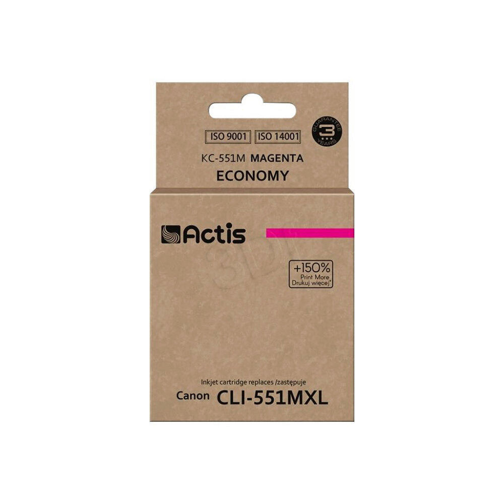 ACTIS Actis standard KC-551M - magenta - kompatibel - bläckpatron (alternativ för: Canon CLI-551M, Canon CLI-551M XL)