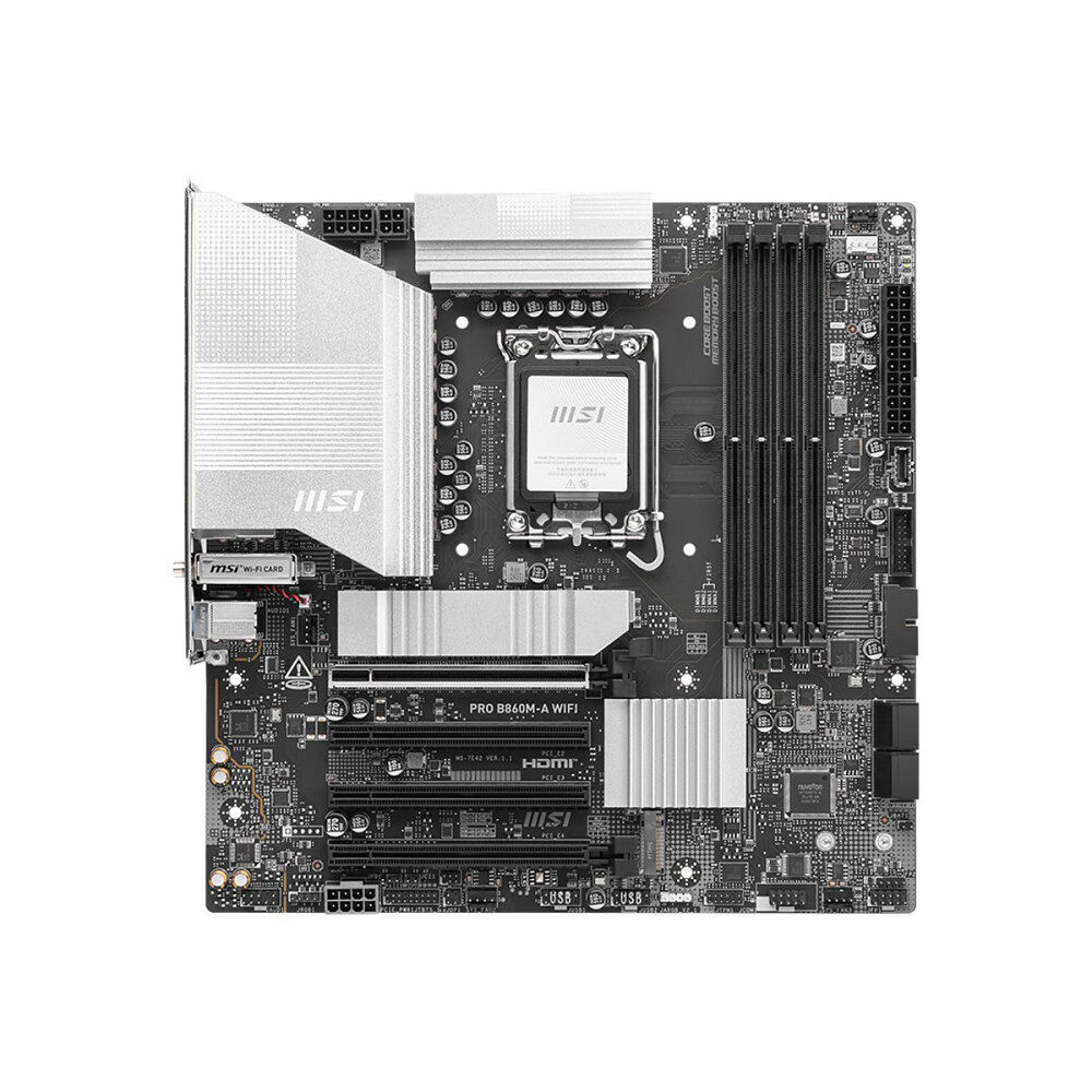 MSI MSI PRO B860M-A WIFI - moderkort - micro ATX - LGA1851-uttag - B860