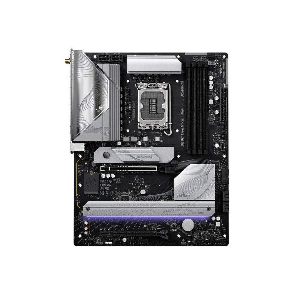 ASRock ASRock B860 LIVEMIXER WIFI - moderkort - ATX - LGA1851-uttag - B860