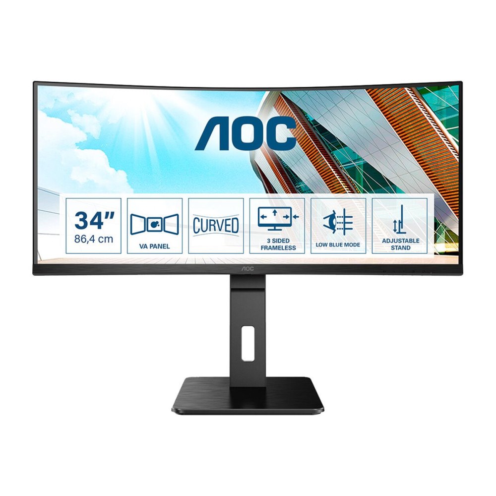 AOC AOC Pro-line CU34P2A - P2 Series - LED-skärm - böjd - 34"