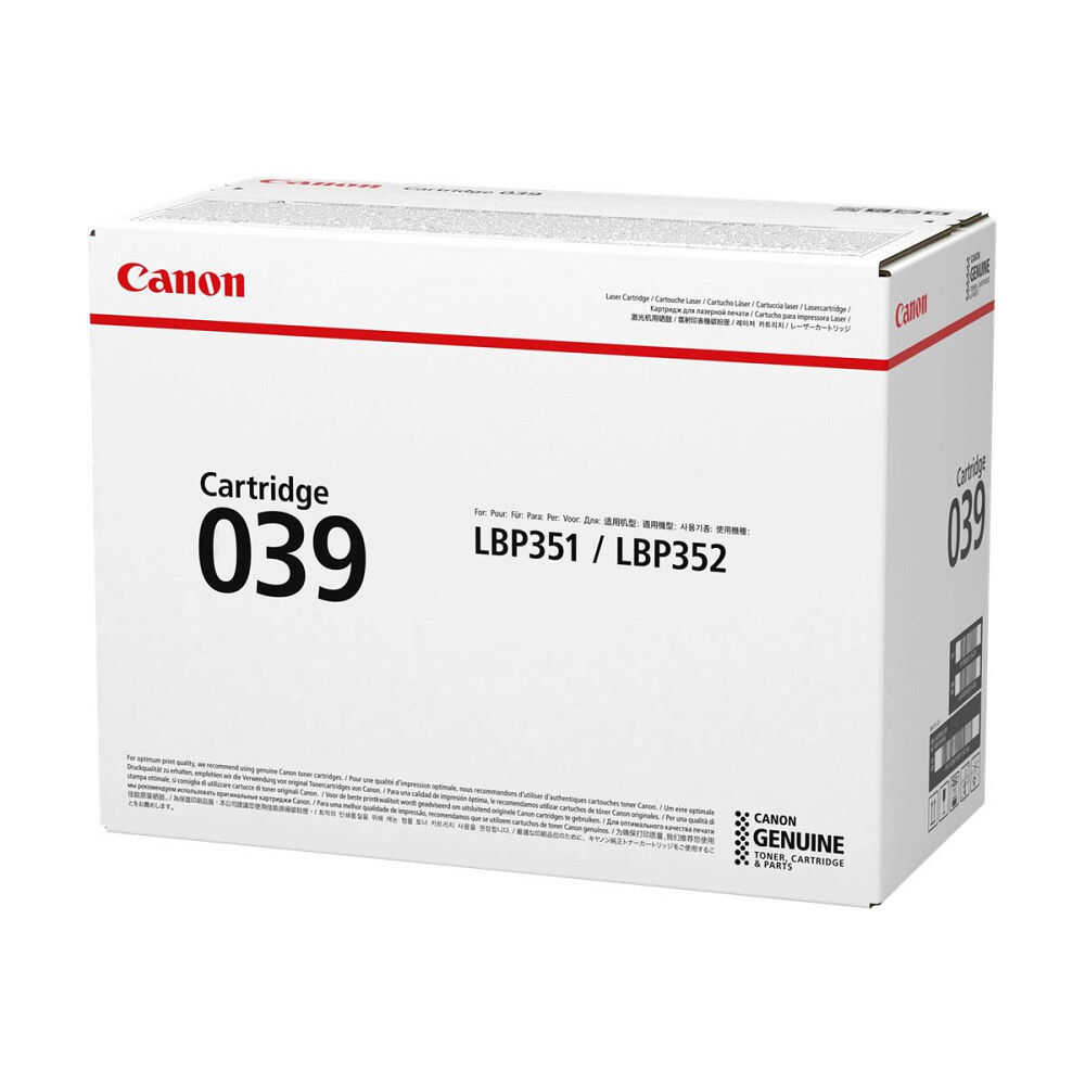 CANON Canon 039 - svart - original - tonerkassett