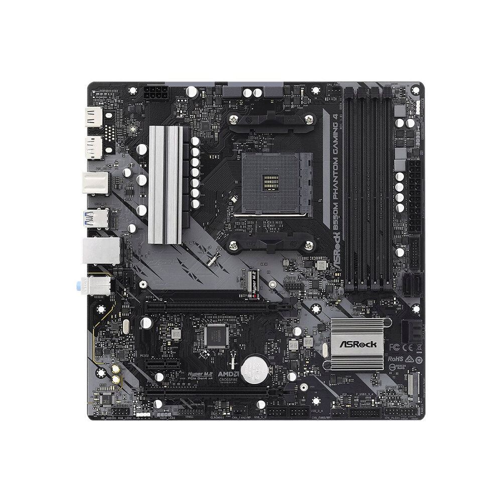 ASRock ASRock B550M Phantom Gaming 4 - moderkort - micro ATX - Socket AM4 - AMD B550