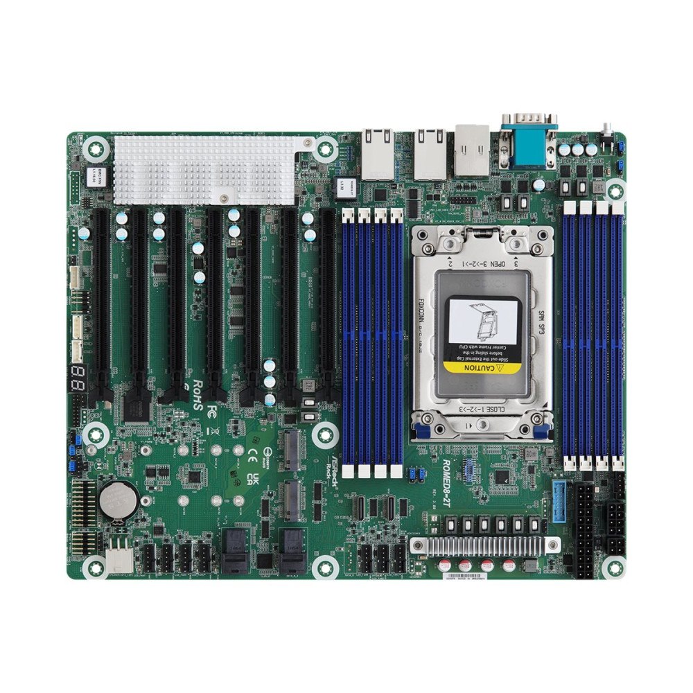 ASRock ASRock Rack ROMED8-2T/BCM - moderkort - ATX - Socket SP3