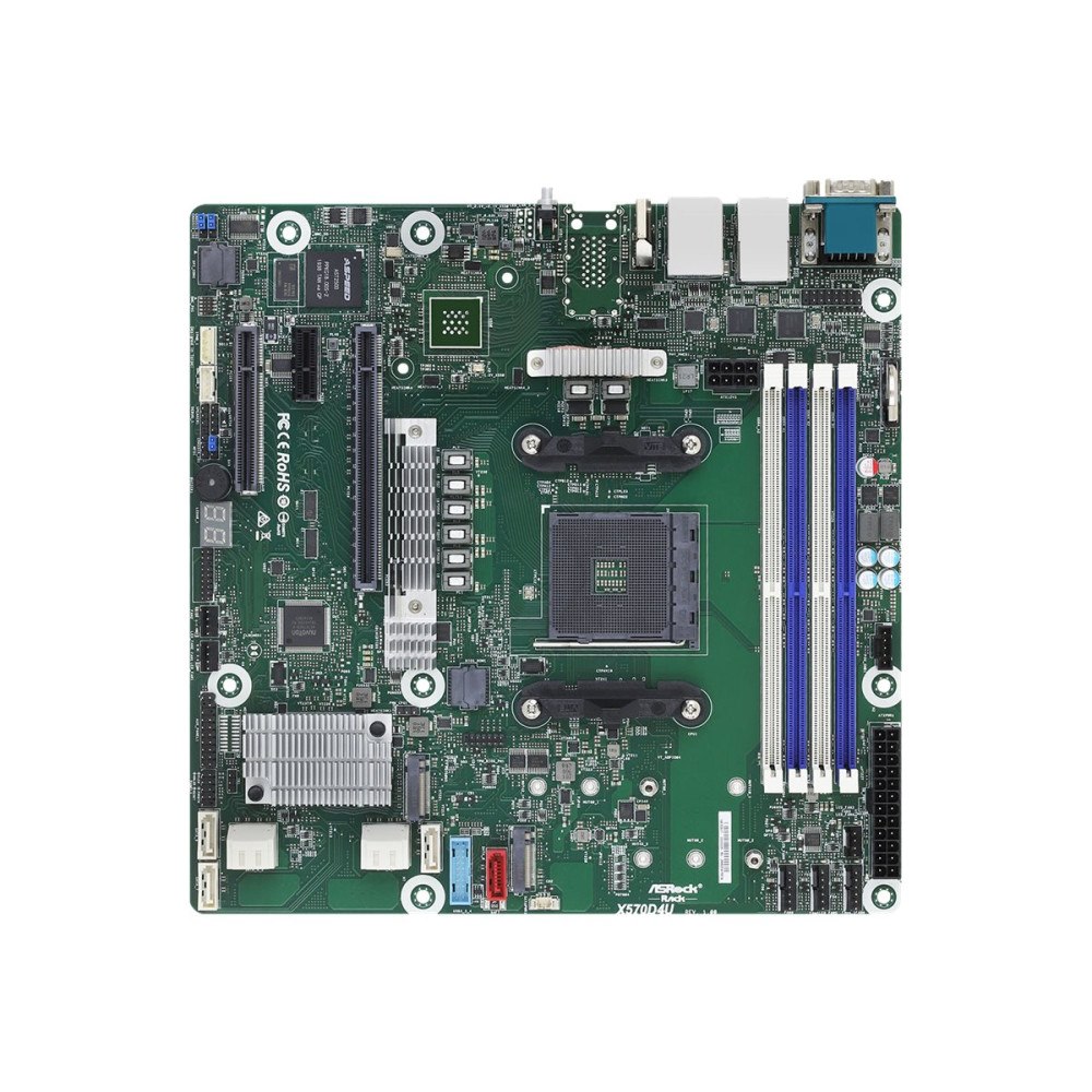 ASRock ASRock Rack X570D4U - moderkort - micro ATX - Socket AM4 - AMD X570