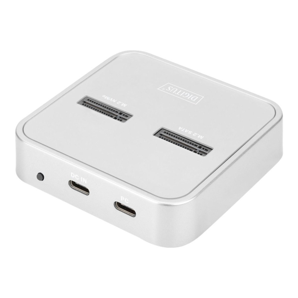 Digitus DIGITUS - SSD-dockningsstation - M.2 Card (PCIe NVMe & SATA) - USB-C 3.2 (Gen 2)
