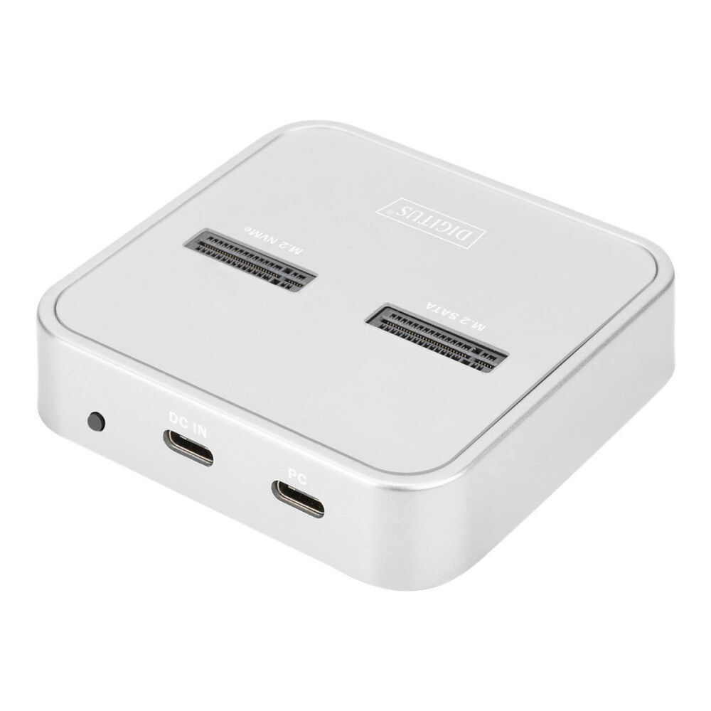 Digitus DIGITUS - SSD-dockningsstation - M.2 Card (PCIe NVMe & SATA) - USB-C 3.2 (Gen 2)